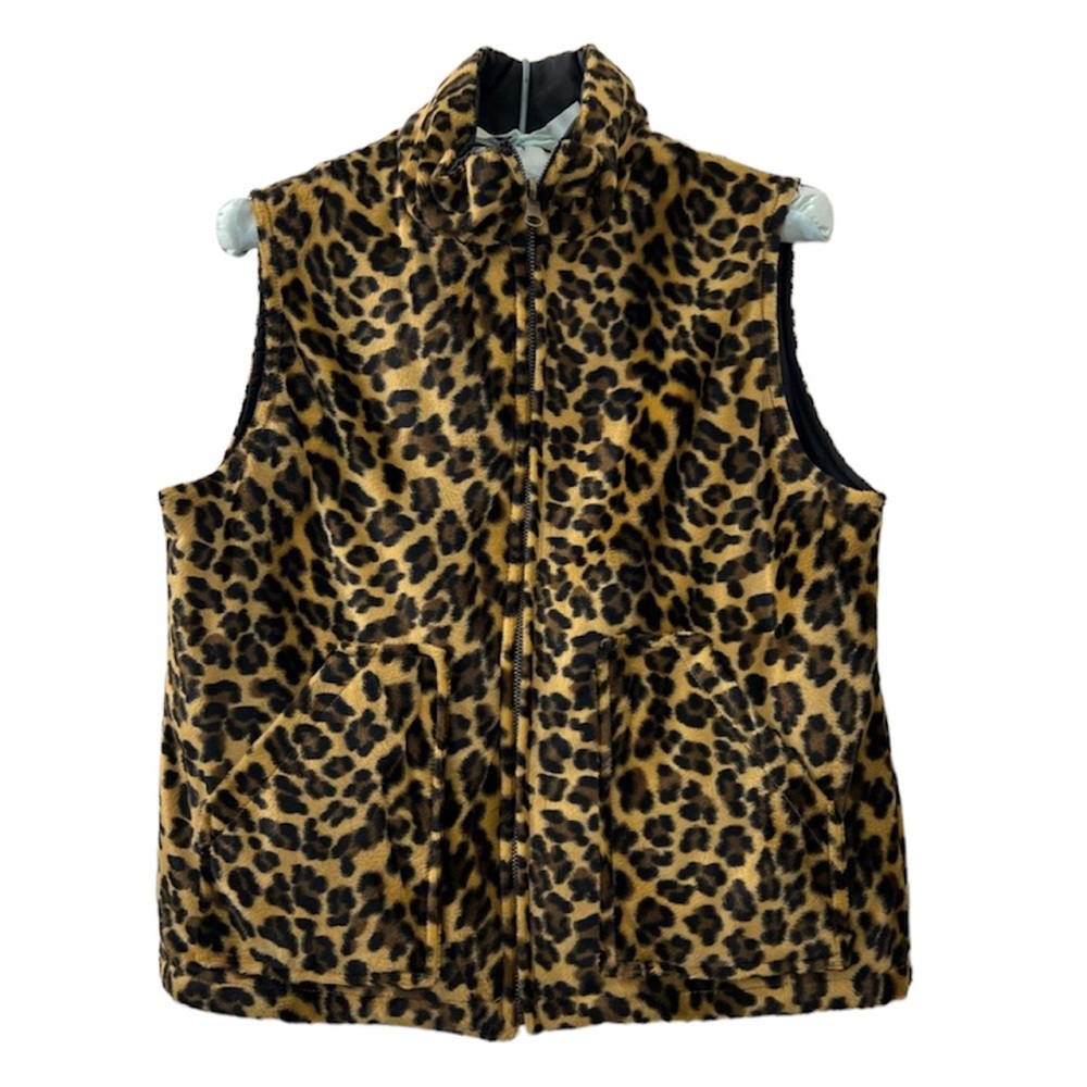 Dollhouse Reversible Faux Fur Leopard Vest